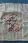 7 Vintage Hand Embroidered Chicks & Birds Days of Week Tea/Kitchen/Dish Towels