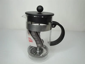 Bodum French Press Coffee Maker Chrome Clear Glass Plastic Lid Handle Scoop NEW - Picture 1 of 7