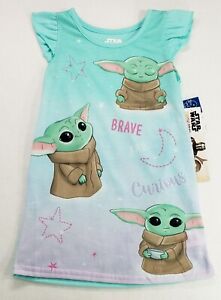 Star Wars The Mandalorian Baby Yoda Nightgown Girls' Size 4/5-New