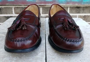 Mocassini Cole Haan City da uomo in pelle bordeaux con nappa, da uomo taglia US 9 (3507) - Foto 1 di 10