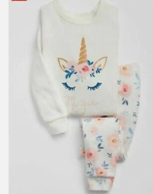 Gap Unicorn Girl Long Sleeve Pajama Set Size 4 Years NWT - Image 1 of 4
