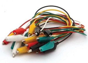 CABLES INTERCONEXION COLORES 50CM PINZAS COCODRILO 10U. - Bild 1 von 1