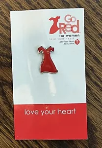 Go Red For Women American Heart Association Macy's Red Dress Pin 2006 ❤️ NEU! - Bild 1 von 3