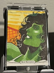 2016 Marvel Masterpieces She Hulk Sketch Card 1/1 - Picture 1 of 2