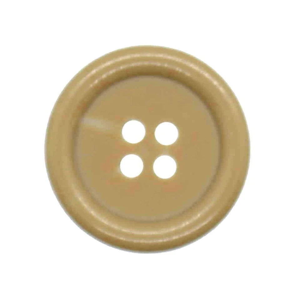 BROWN TAN 4 HOLE RIM  BUTTONS 20mm and 23mm - Image 1 of 1