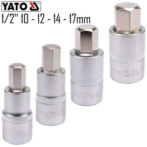YATO Steckschlüssel Innensechskant Imbusschlüssel 1/2" 10, 12, 14, 17mm - Bild 1 von 6