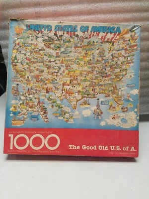 1000 Piece Springbok Jigsaw Puzzle The Good Old Days US of A PZL5925 (V) - Image 1 of 4