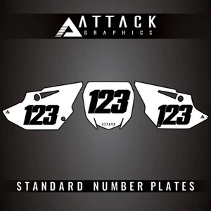 Attack Graphics Number Plate Backgrounds For Yamaha YZ250X 2021 - Picture 1 of 2