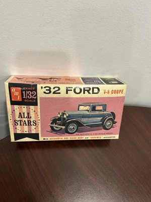 AMT '32 Ford V-8 Coupe * All Stars * Rare * 1/32 Scale Kit #7232-50 - Image 1 of 2