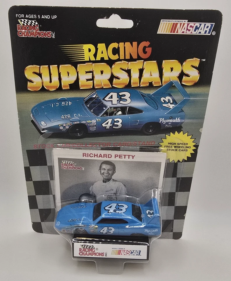 1991 Richard Petty #43 Plymouth NASCAR by Racing Champions Diecast 1 64