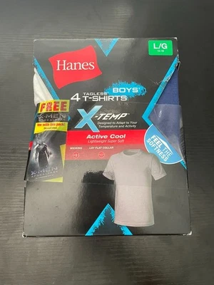 Camiseta Hanes Boys X-Temp Active Cool pacote com 5 inclui 1 camiseta X-MEN bônus grátis - Imagem 1 de 4