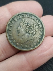 1837 Millions For Defence Not One Cent For Tribute Hard Times Token - Picture 1 of 5