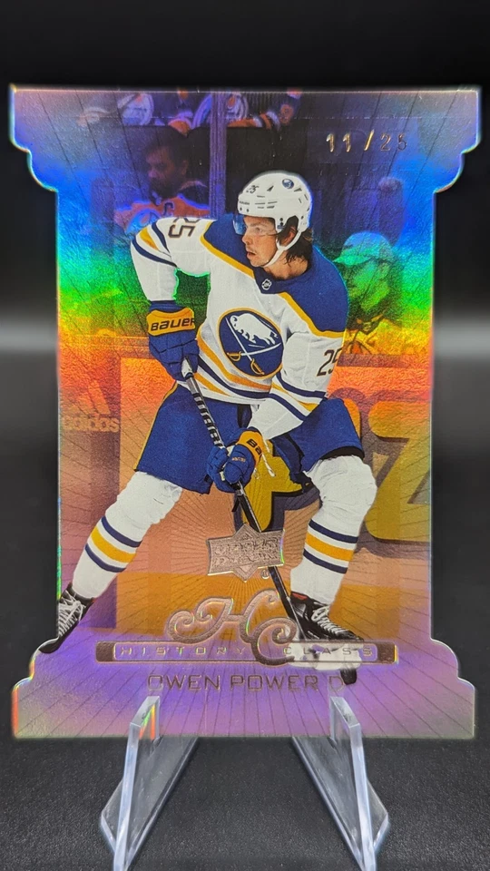2022-23 Upper Deck Extended Series History Class Die-cut /25 Owen Power #HC-4 !! - Image 1 of 2