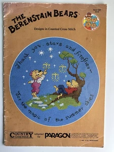 VTG 1983 BERENSTAIN BEARS Paragon Counted Cross Stitch Patterns Book - Picture 1 of 4