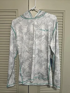 Panama Jack Womens XL Pullover Long Sleave Hoodie Fishing UPF 35 Palms Beach - Picture 1 of 11