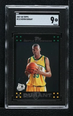 Topps Kevin Durant #112 SGC 9 2007-08 como nuevo novato radiocontrol Foto 1 de 2