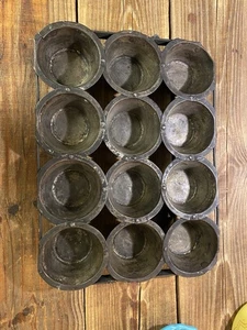 Primitive Bauernhaus antike Muffinform rustikal - Bild 1 von 3