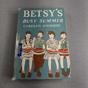 Betsy's Busy Summer by Carolyn Haywood ~ 1956 VTG Hardcover Library Binding - Picture 1 of 16