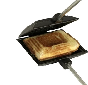 27" Coghlans Cast Iron Camp Cooker  Campfire Sandwich Cooker - Picture 1 of 4