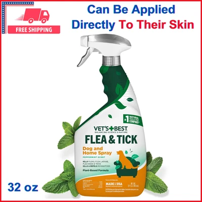 Vet’s Best Indoor Flea and Tick Spray Flea And Tick Treatment For Dogs - 32 oz - Image 1 of 4