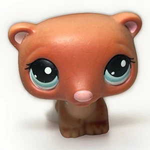 Littlest Pet Shop LPS #334 Red Brown Ferret Weasel Teal Eyes Cozy Care Center - Picture 1 of 6