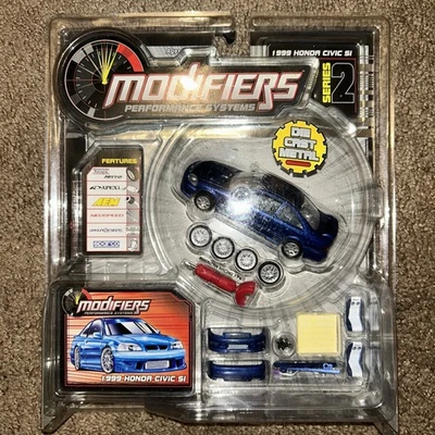 2002 X Concepts Modifiers - 1999 Blue Honda Civic SI 1:43 Die Cast Metal - Image 1 of 4