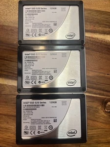 Intel SSD 520 Series 120GB 2.5" SATA Solid State Drive SSDSA2CW120A3 X3 - Picture 1 of 4