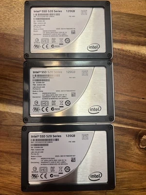 Intel SSD 520 Series 120GB 2.5" SATA Solid State Drive SSDSA2CW120A3 X3 - Image 1 of 4