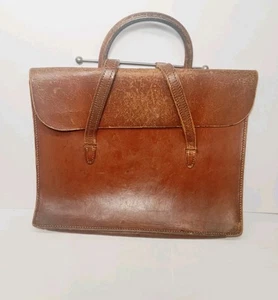 Bolso de partituras de cuero marrón Pendragon vintage, maletín, bolso cartera - Imagen 1 de 21