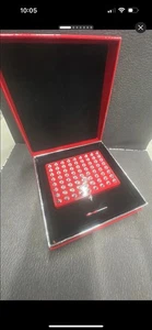 CHRISTIAN LOUBOUTIN La Palette Refillable Case RED STUDDED AUTHENTIC NEW IN BOX - Picture 1 of 7