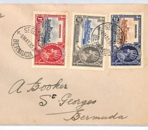 BERMUDA KGV 1935 SILVER JUBILEE FDC *St Georges* First Day Cover ROYALTY YR165 - Picture 1 of 14