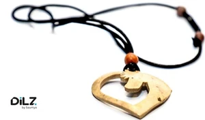 Valentine Coconut Shell Earring Gift Valentine GF Inspired Handcrafted Heart - Picture 1 of 2