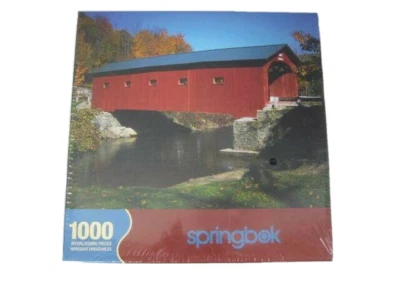 Springbok 1000 Piece Covered Bridge Puzzle Kokomo Indiana New Sealed 2007 - Image 1 of 4