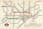 LONDON UNDERGROUND tube map. Victoria Line under construction. GARBUTT #3 1968