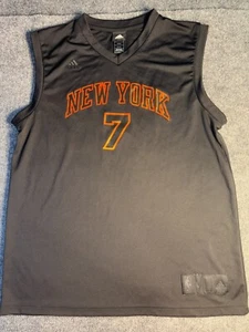 NBA Carmelo Anthony New York Knicks adidas Jersey Mens Large Black Sleeveless - Picture 1 of 5