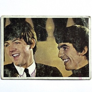 1964 Beatles Diary Cards #37A Paul & Ringo TOPPS TCG John Speaking