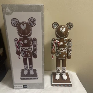 Disney Mickey Mouse Gingerbread Man Nutcracker RARE To Find, Open Box - Picture 1 of 8