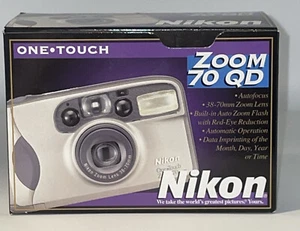 Nikon One Touch Zoom 70QD 35mm Point & Shoot Camera w/ film FOR PARTS - Picture 1 of 3