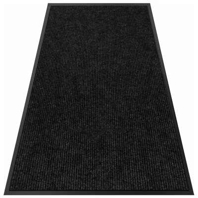 Door Mat Outside Entrance, Floor Mats Heavy Duty Front Indoor Non-Slip Rug Black - Image 1 of 4