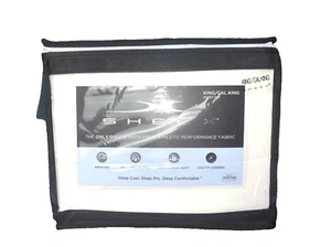 Sheex Active Comfort Performance Cooling 4 Piece Sheet Set White King/Cal King - Picture 1 of 10