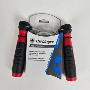 Harbinger Pro Speed Professional Quality Adjustable Jump Rope 10-Foot - Red - Picture 1 of 6