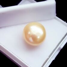 6.92 Ct Loose Gemstone Freshwater White Pearl Australian Round Shape Certified