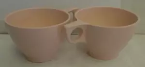 Debonaire Melmac Vajilla Rosa 2 Tazas de Café de Té Melamina Lote de 2 - De Colección - Imagen 1 de 13