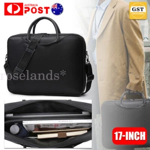 17'' Laptop Shoulder Bag Sleeve briefcase Case Portable Travel Bag With Strap - Picture 1 of 13