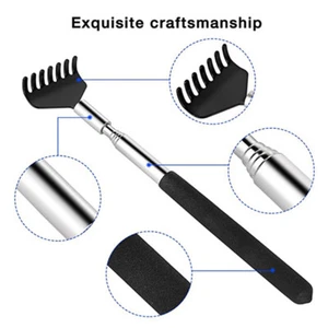 Steel Retractable Itching Rake Scratcher Telescopic Massage Tool Back Scratc_z8 - Picture 1 of 16