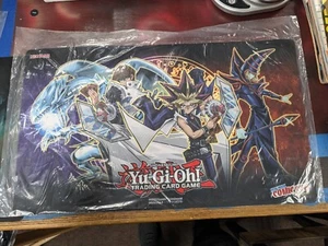 NYCC Exclusive Dark Magician Blue Eyes Dragon Yugi Kaiba Playmat Yugioh Game Mat - Picture 1 of 1