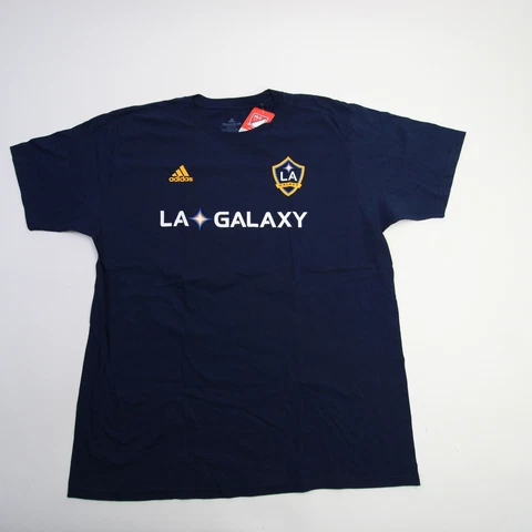 LA Galaxy adidas Go-To tee Short Sleeve Shirt Men's Navy New Cover