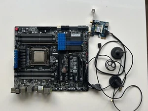Gigabyte GA-X79 UD5 motherboard + Intel i7 3820 3.6 Ghz + Wifi And BT Card - Picture 1 of 5