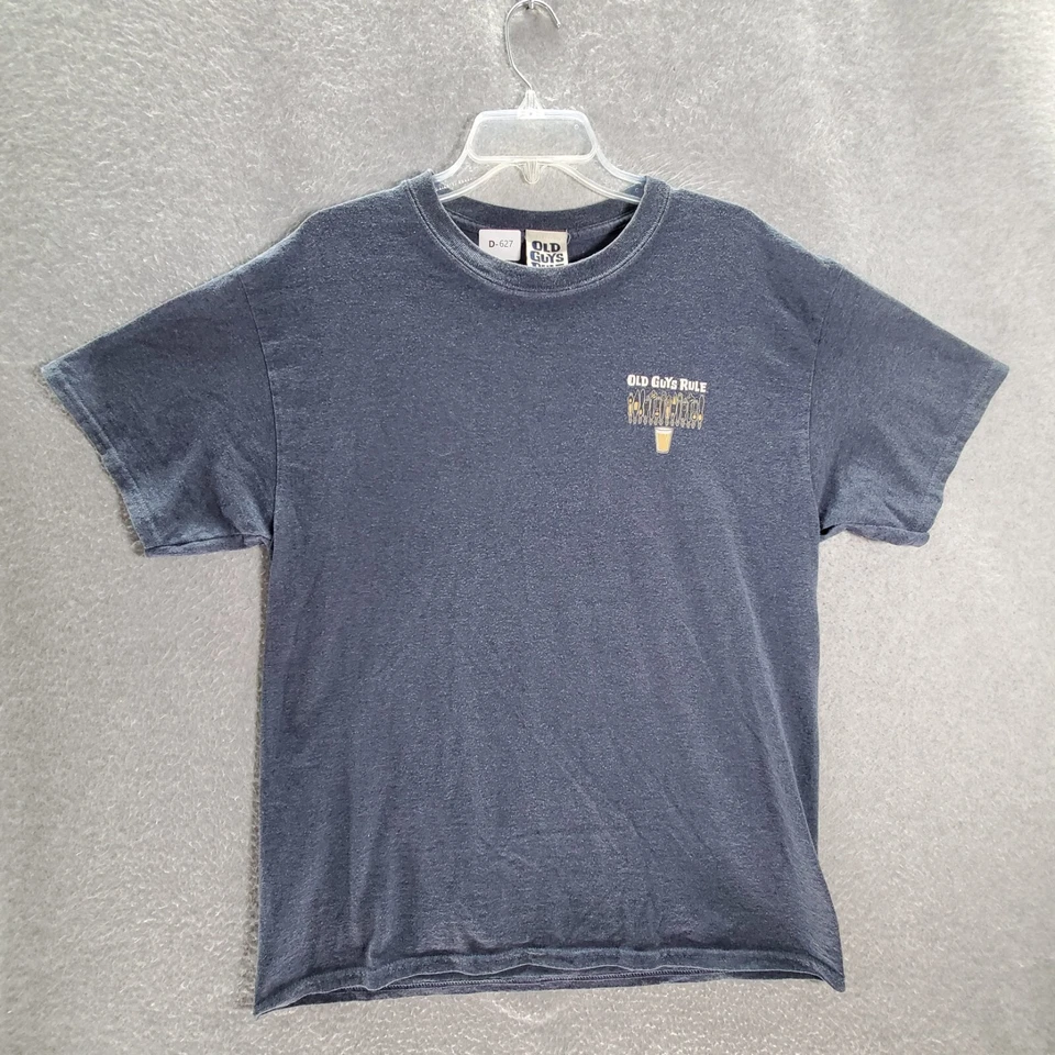Camiseta Old Guys Rule Hombre Grande Azul Marino Gráfico Grifo Cerveza Potencial Sin Explotar LEER Foto 1 de 4