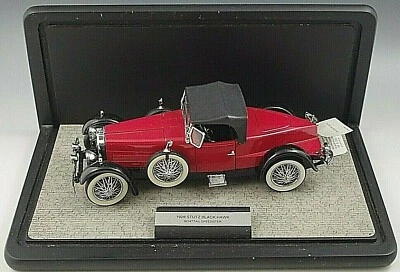 FRANKLIN COMO NUEVO 1928 STUTZ BLACK HAWK BOATTAIL SPEEDSTER ESCALA 1/24 CAJA DE EXHIBICIÓN #3 Foto 1 de 4